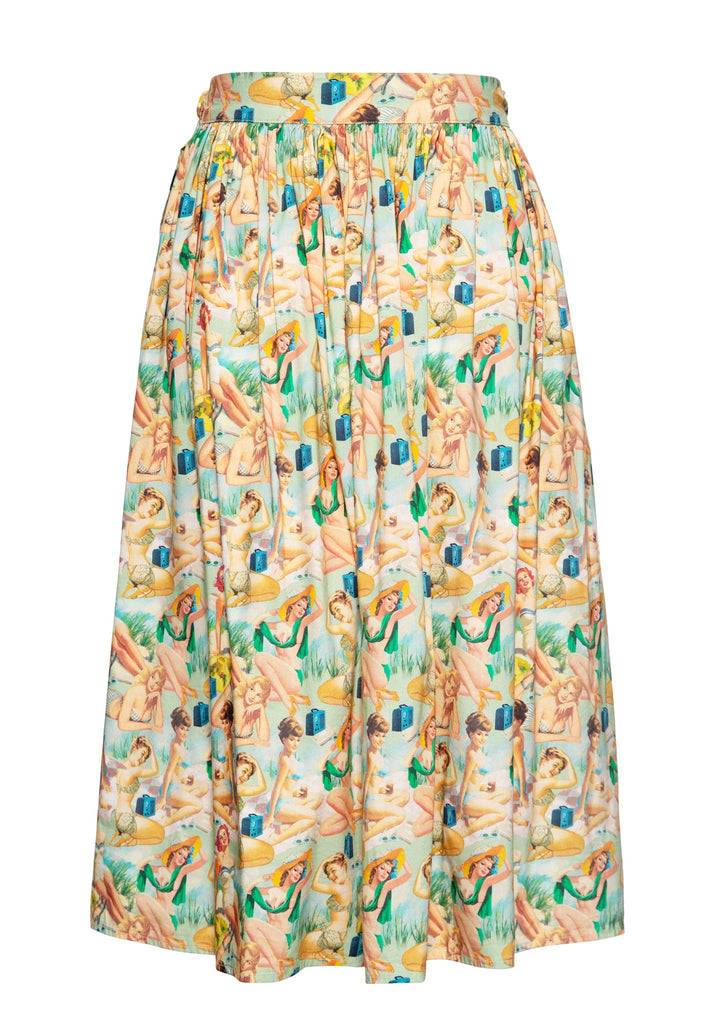 Queen Kerosin Swing Wickelrock Mit Pin-Up All-Over-Print «Pin-Up»