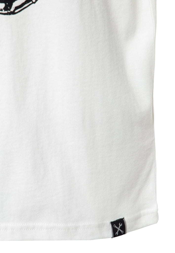 Queen Kerosin T-Shirt Mit Coolem Vintage-Print «Gasoline Junkies»