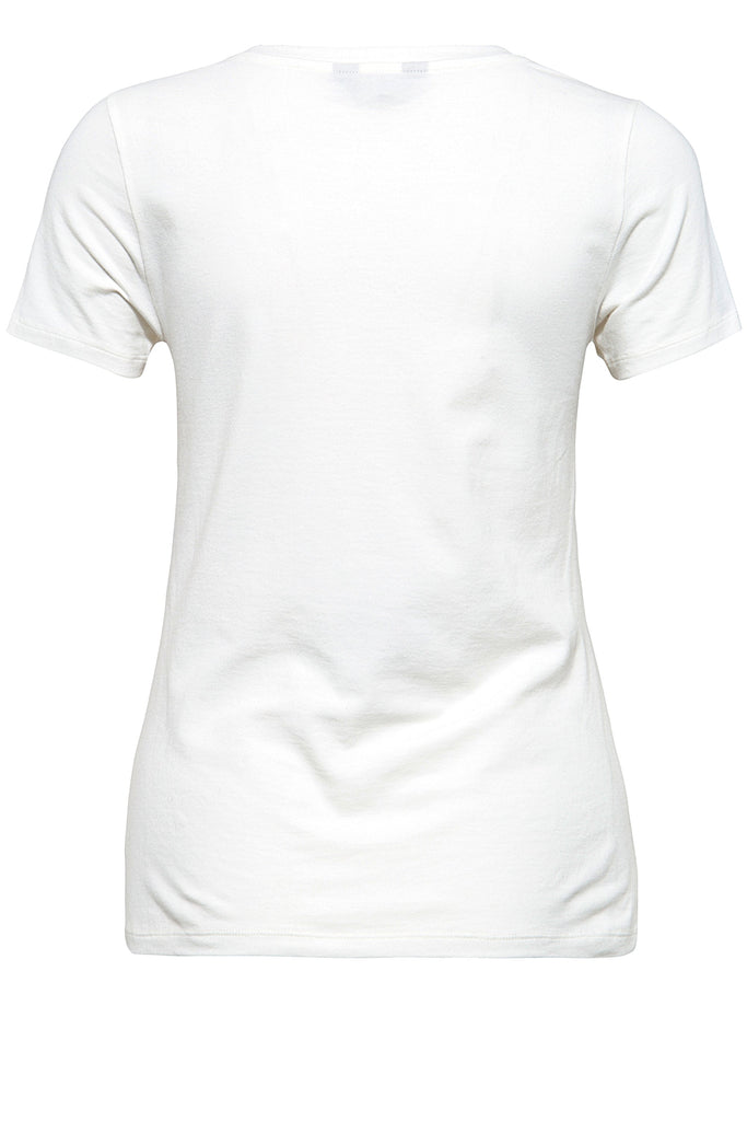 Queen Kerosin T-Shirt Mit Frontprint Und V-Ausschnitt «Oowwwoooo»