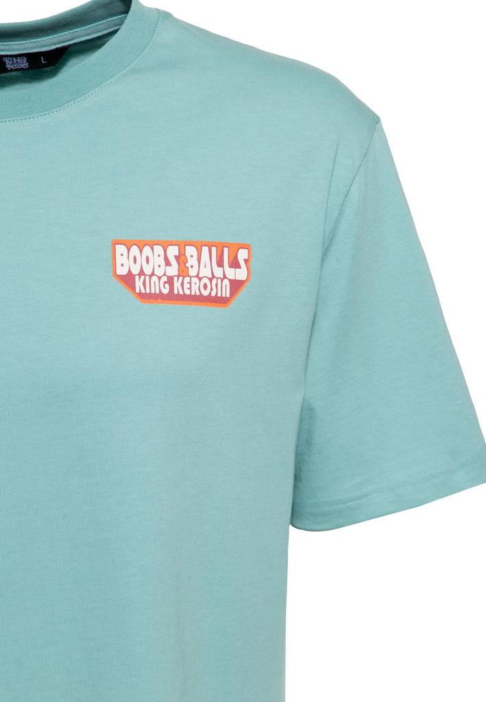 Queen Kerosin T-Shirt Mit Oldschool-Print «Boobs & Balls»