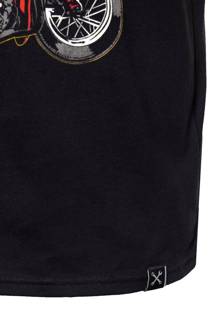 Queen Kerosin T-Shirt Mit Print In Der Front «Road Of Sin»