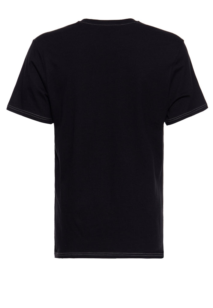 Queen Kerosin T-Shirt Mit Print Und Farbigen Absteppungen «Chopper Sh*t»