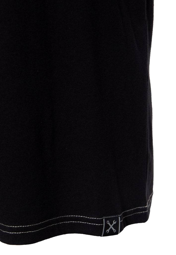 Queen Kerosin T-Shirt Mit Print Und Farbigen Absteppungen «Chopper Sh*t»