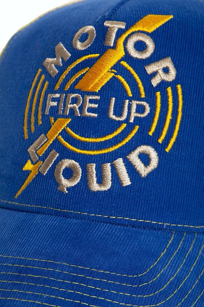 Queen Kerosin Trucker Cap Aus Feincord Mit Kontrastierendem Mesh «Fire Up»