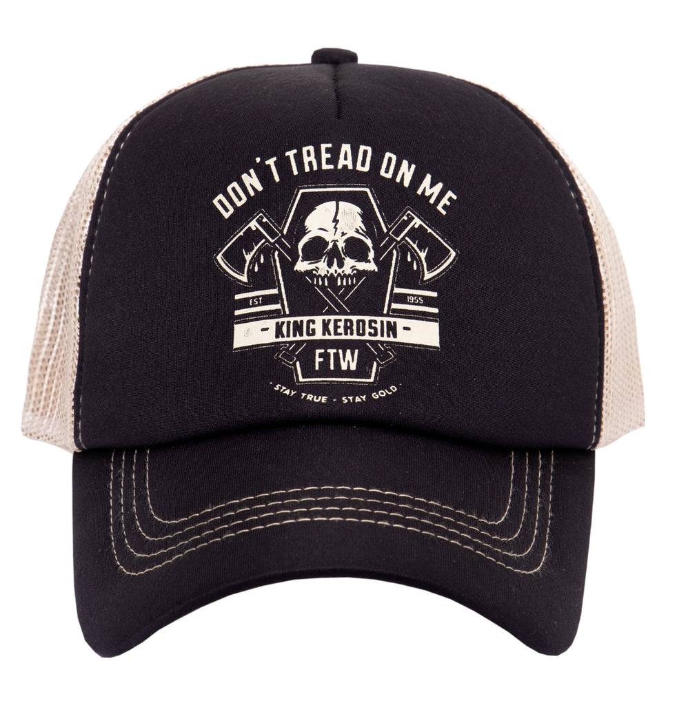 Queen Kerosin Trucker Cap»Don´t Tread On Me«mit Printmotiv «Don´t Tread On Me»