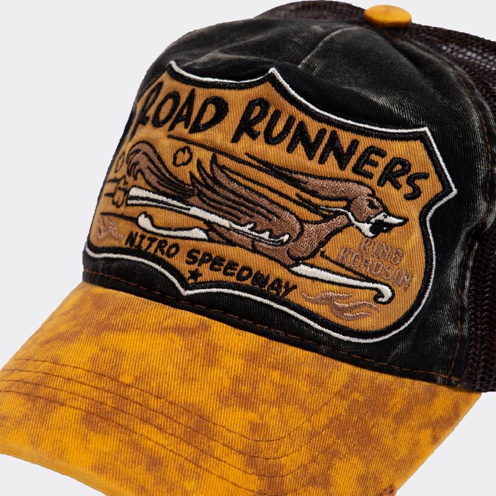 Queen Kerosin Trucker Cap Im Used-Look «Road Runners»