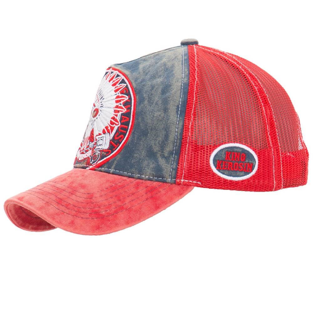 Queen Kerosin Trucker Cap Mit Denim Einsatz Im Used Look «True Roots»