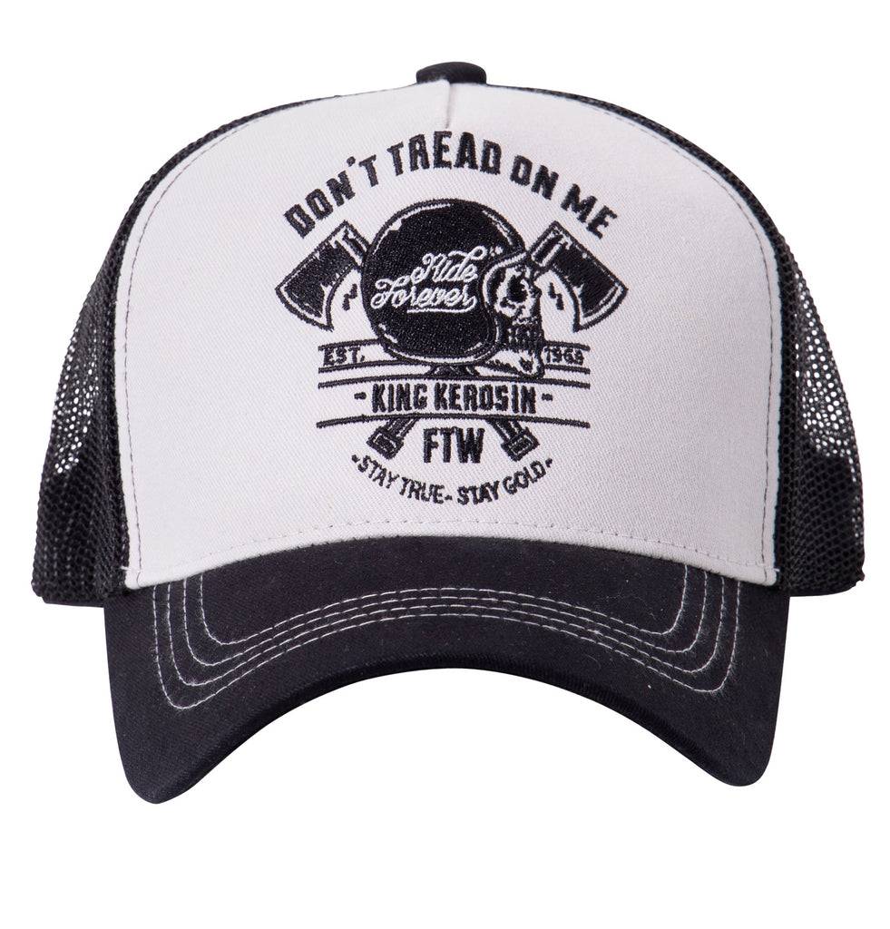 Queen Kerosin Trucker Cap Mit Front-Stickerei «Don't Tread On Me»