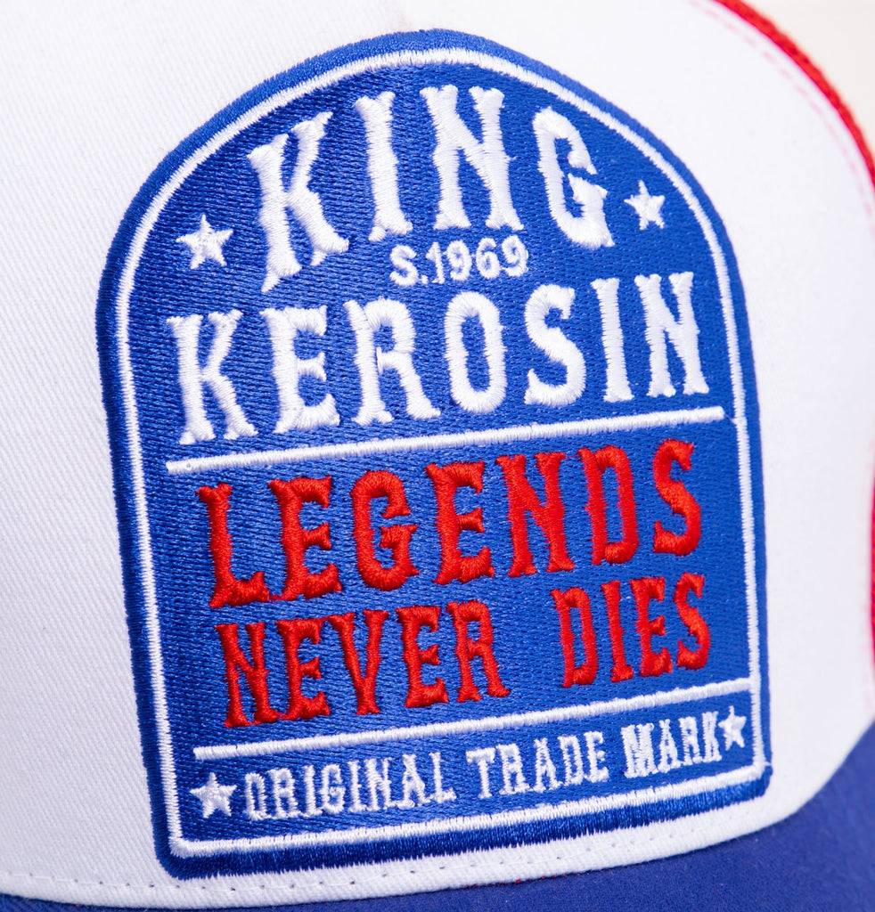Queen Kerosin Trucker Cap Mit Mesh-Einsatz «Legends Never Die»