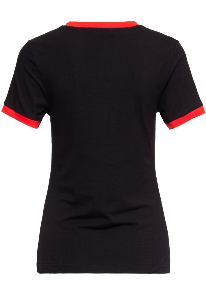 Queen Kerosin Vintage Contrast T-Shirt «Nobody`s Baby»