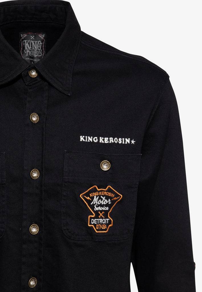 Queen Kerosin Workwear Hemd «Motor Service Speedshop»