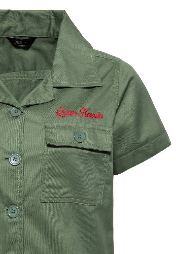 Queen Kerosin Workwear Hemdbluse «Redondo Beach Speed Queens»