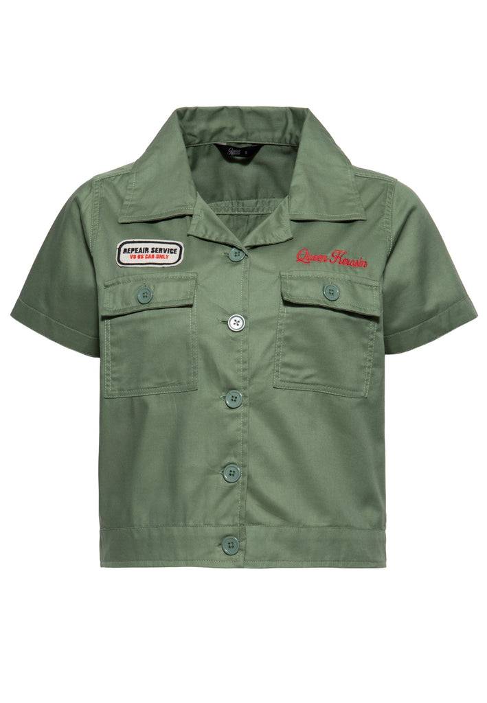 Queen Kerosin Workwear Hemdbluse «Redondo Beach Speed Queens»