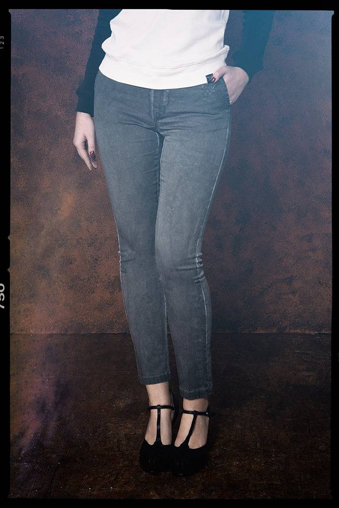 Queen Kerosin Workwear Jeanshose Mit Oilwash Effekt