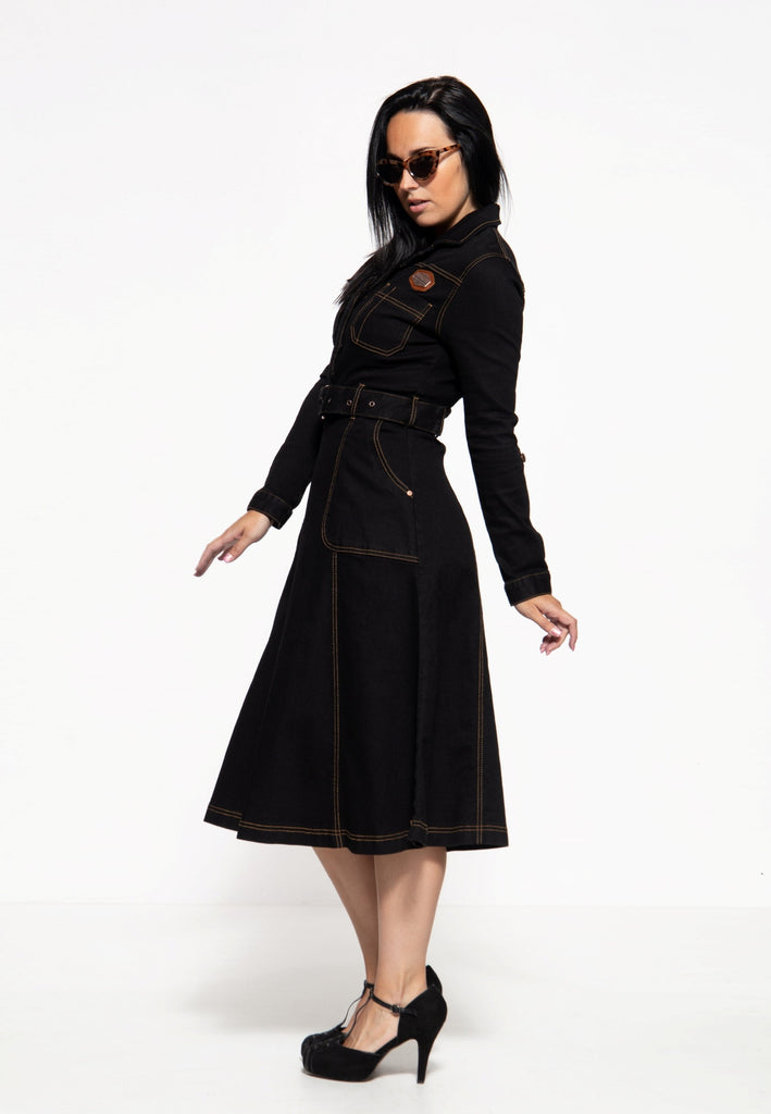 Queen Kerosin Workwear Swing-Dress «Motor Queen Service»