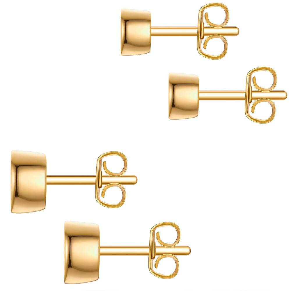 Rafaela Donata 2er Set Ohrstecker Sterling Silber Gelbgold Zirkonia Weiß