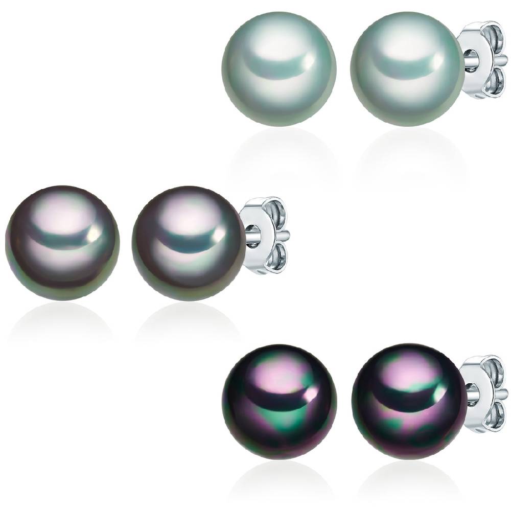 Rafaela Donata 3er Set Ohrstecker Sterling Silber Muschelkernperle multicolor