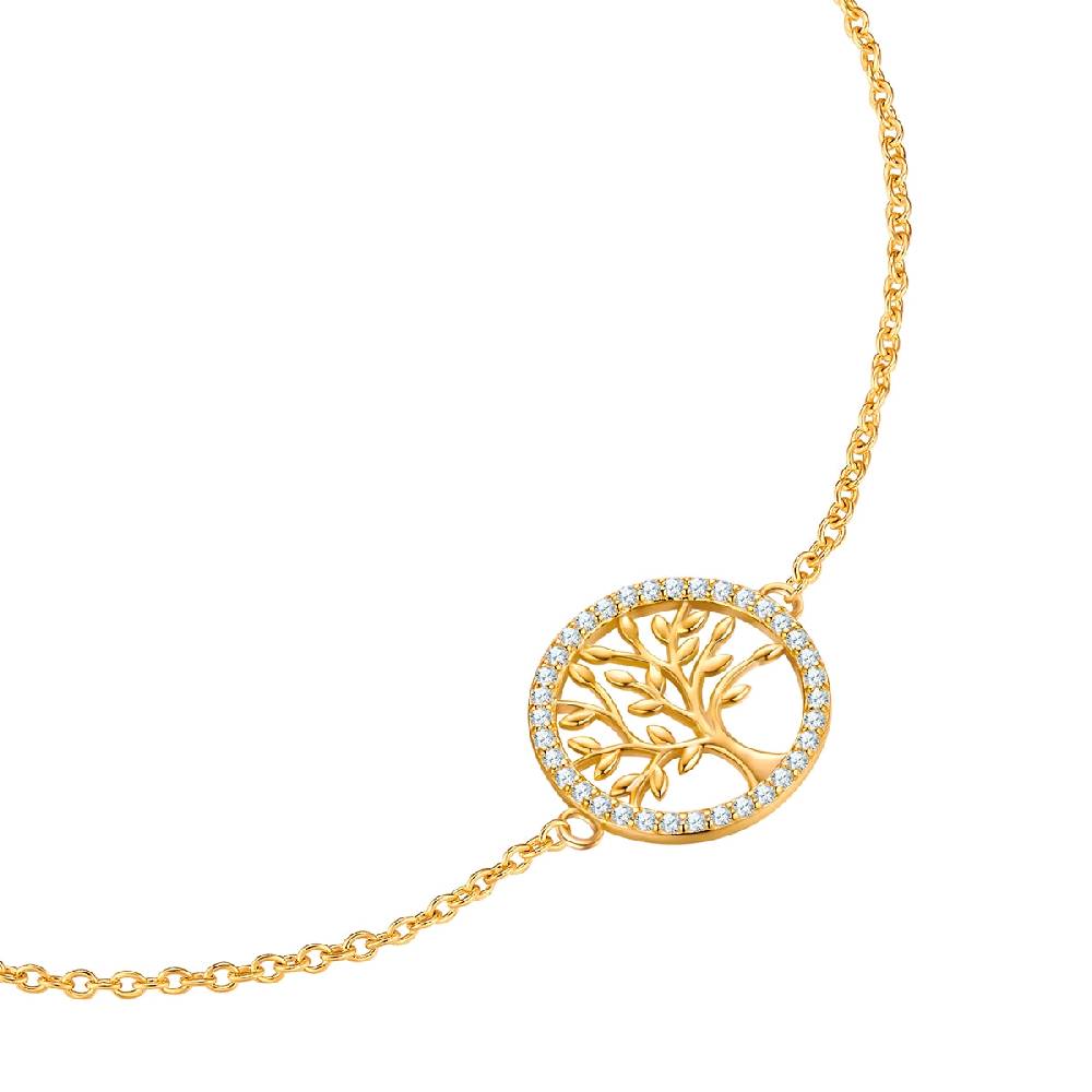 Rafaela Donata Armband Sterling Silber Gelbgold Zirkonia Weiß