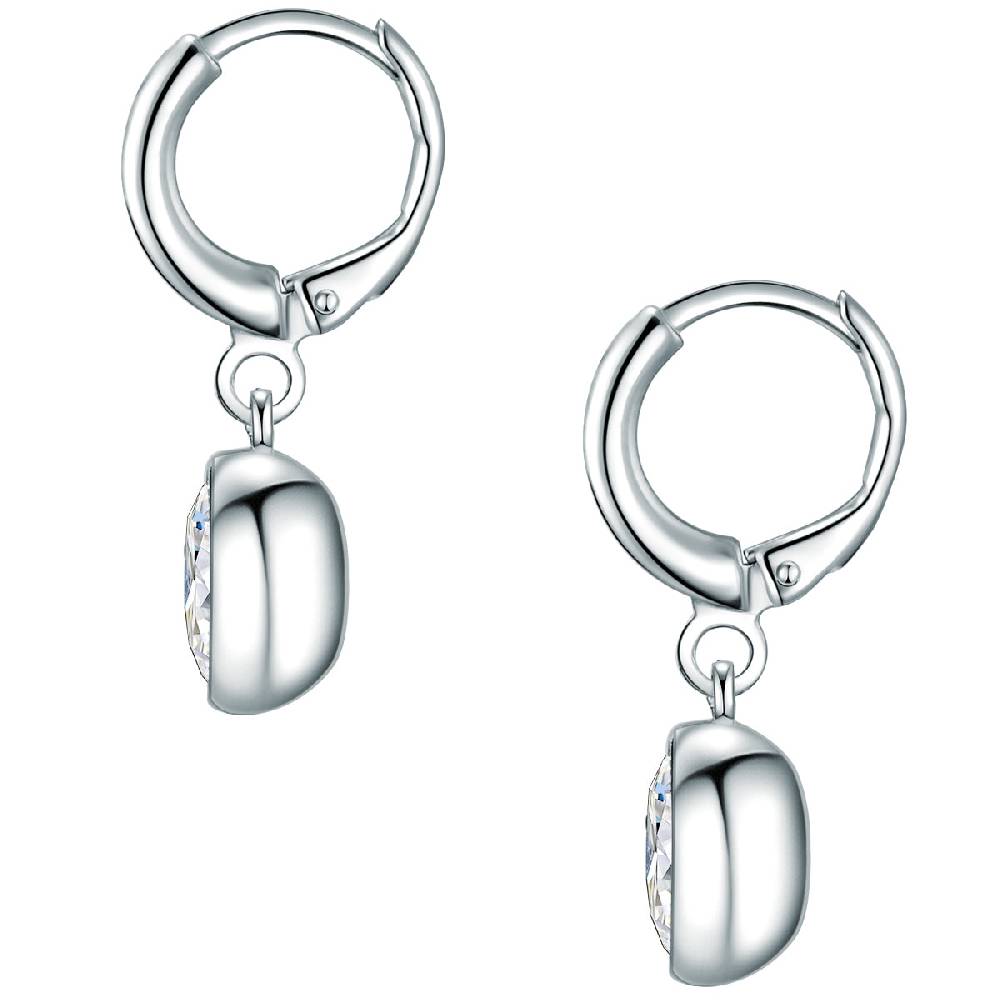 Rafaela Donata Creolen Sterling Silber Zirkonia Weiß