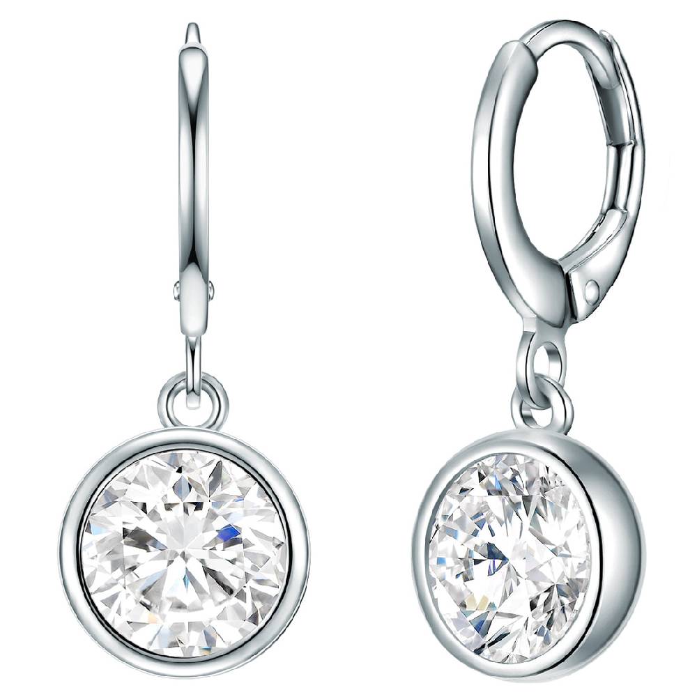 Rafaela Donata Creolen Sterling Silber Zirkonia weiß