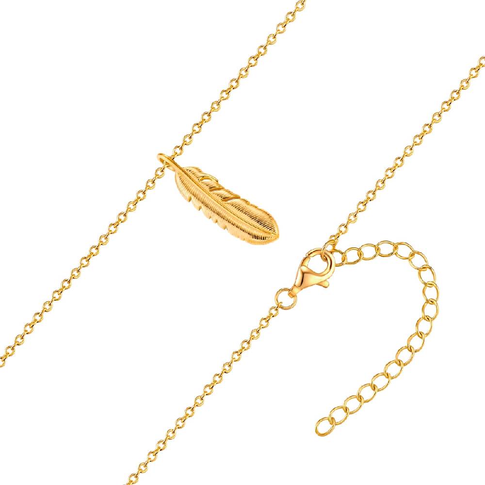 Rafaela Donata Kette Mit Anhänger Sterling Silber Gelbgold