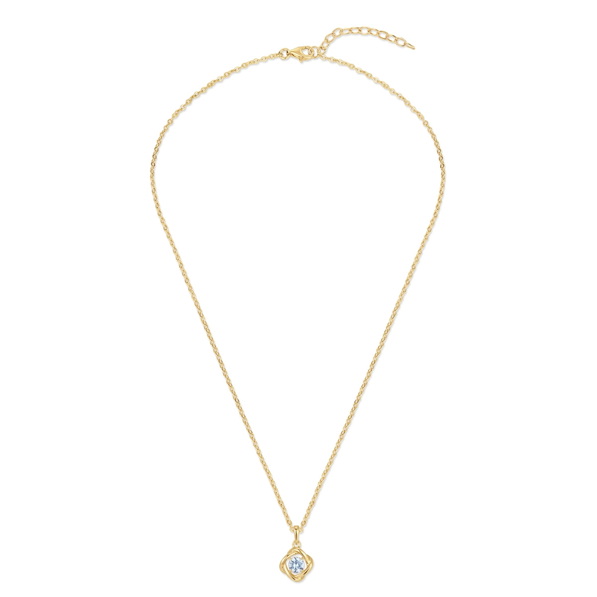 Rafaela Donata Kette Mit Anhänger Sterling Silber Gelbgold Spinell (synth.) Blau