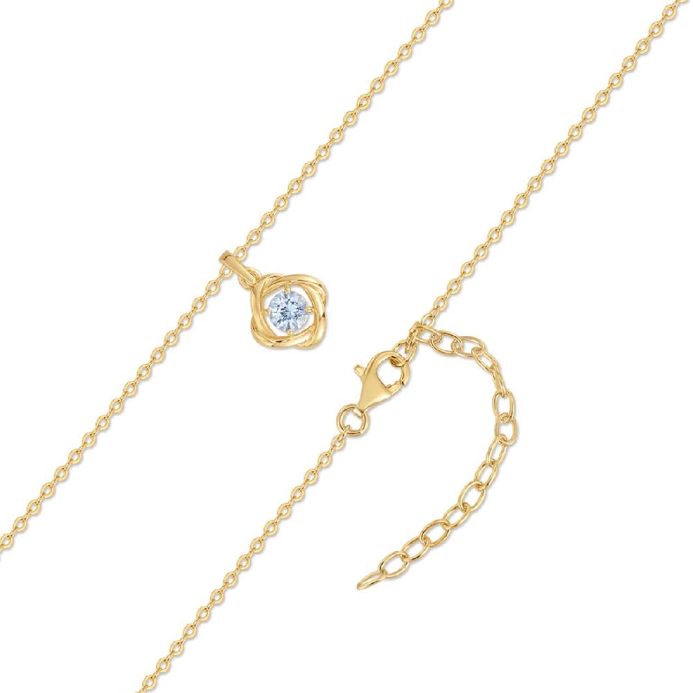 Rafaela Donata Kette Mit Anhänger Sterling Silber Gelbgold Spinell (synth.) Blau