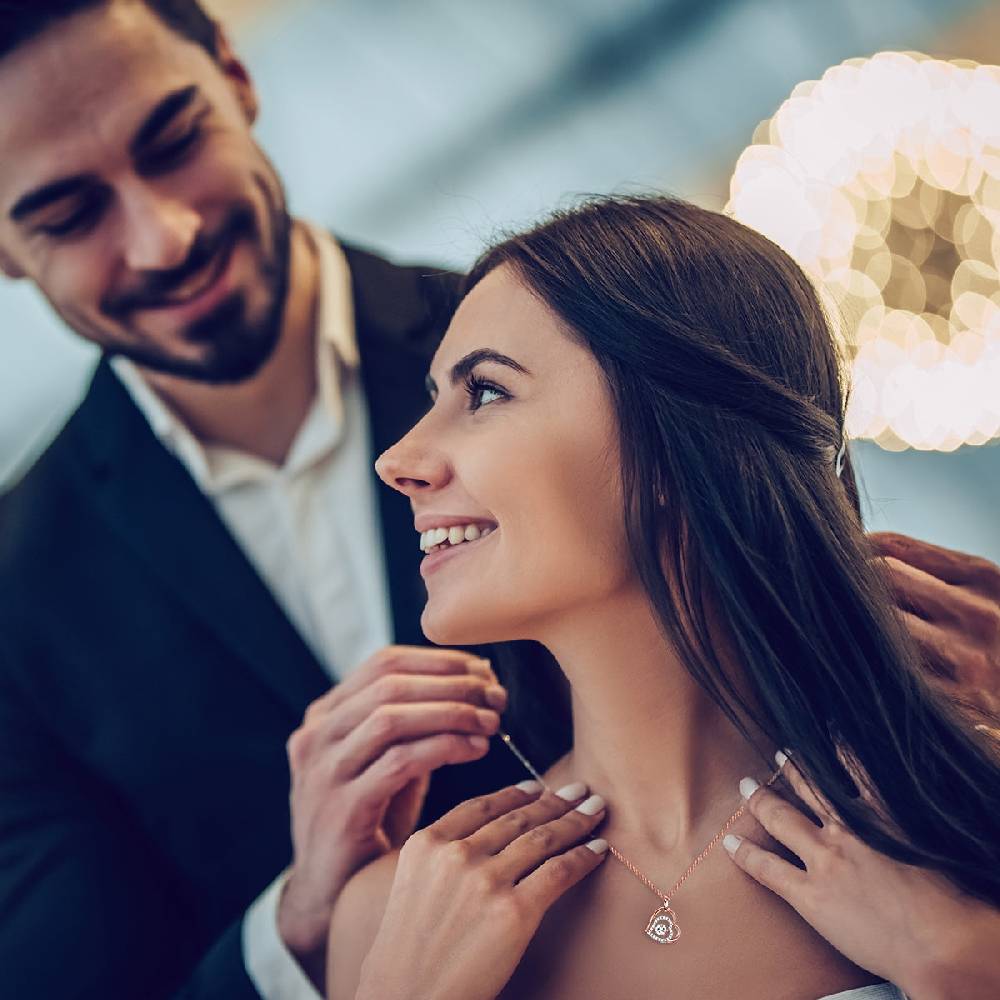 Rafaela Donata Kette Mit Anhänger Sterling Silber Roségold Zirkonia Weiß