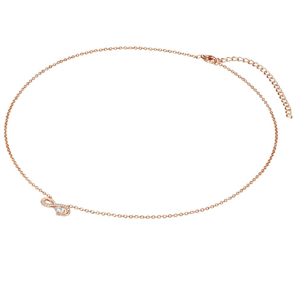 Rafaela Donata Kette Mit Anhänger Sterling Silber Roségold Zirkonia Weiß