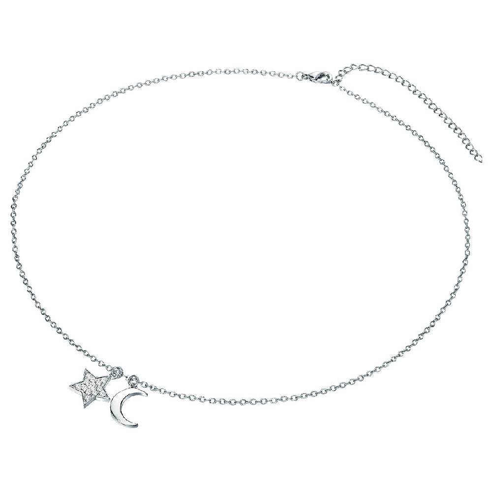 Rafaela Donata Kette Mit Anhänger Sterling Silber Verziert Mit Kristallen Von Swarovski® Weiß