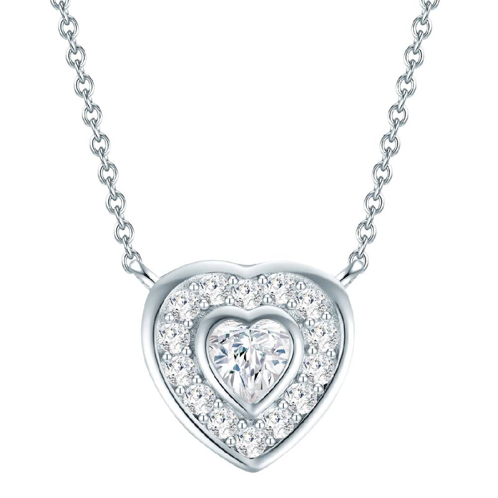 Rafaela Donata Kette mit Anhänger Sterling Silber Zirkonia weiß Rafaela Donata Kette mit Anhänger Sterling Silber Zirkonia weiß