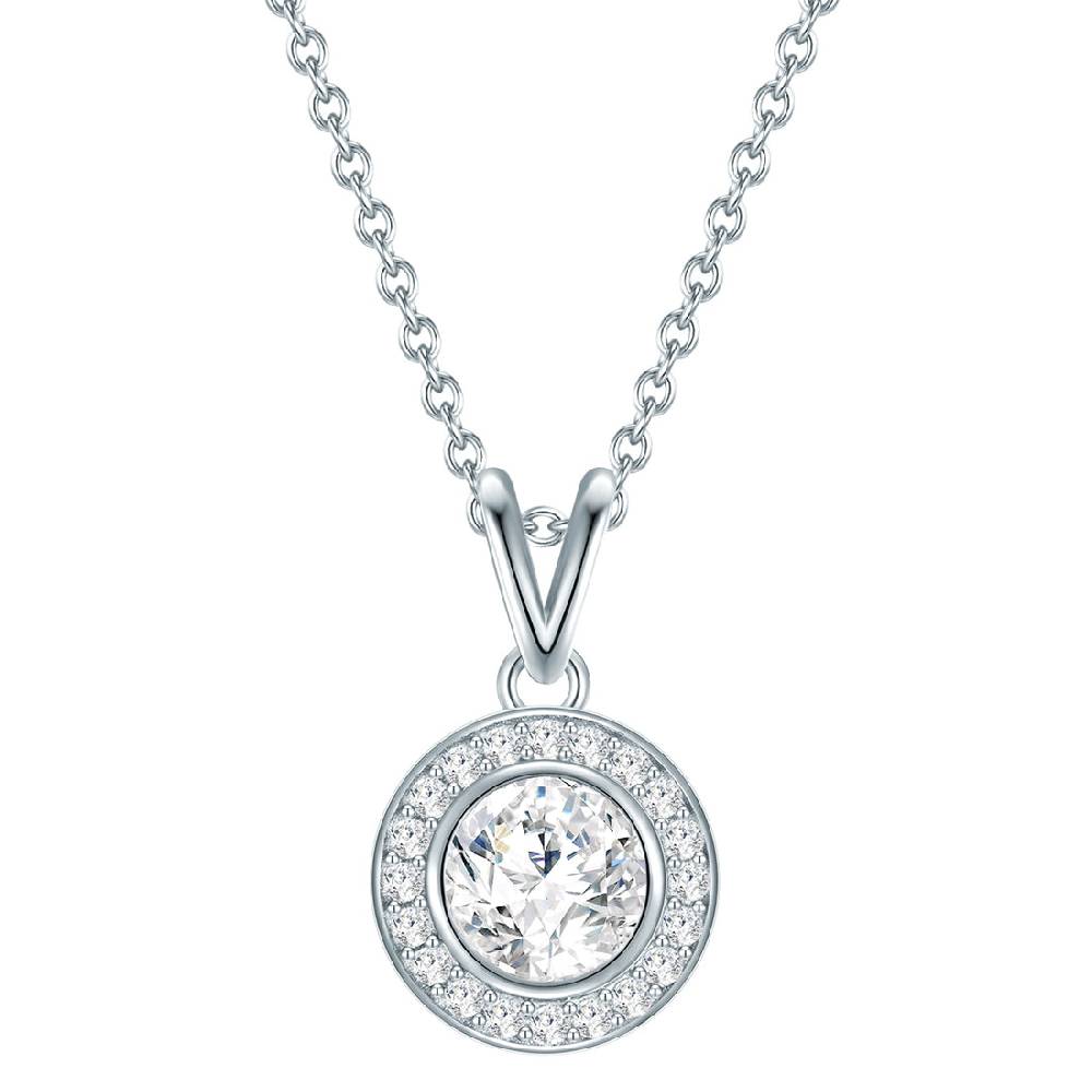 Rafaela Donata Kette mit Anhänger Sterling Silber Zirkonia weiß Rafaela Donata Kette mit Anhänger Sterling Silber Zirkonia weiß