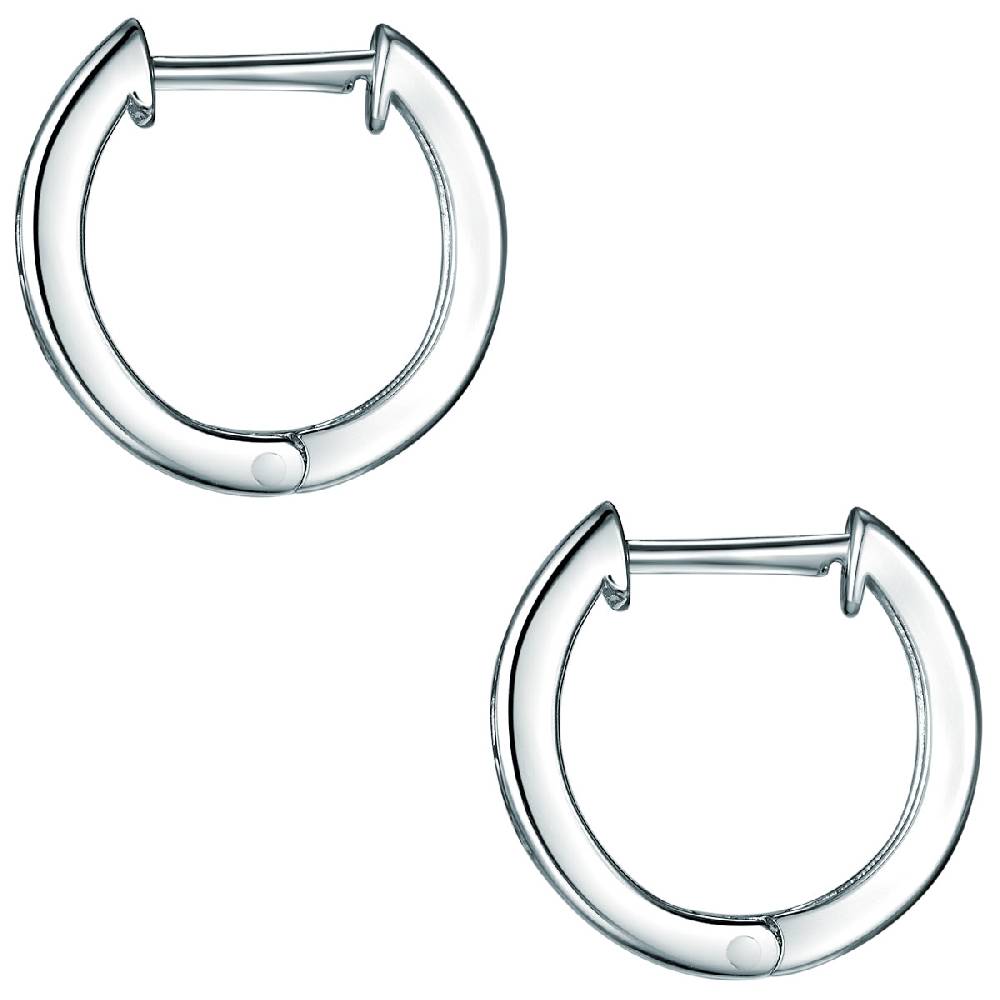 Rafaela Donata Klappcreolen Sterling Silber Zirkonia Weiß