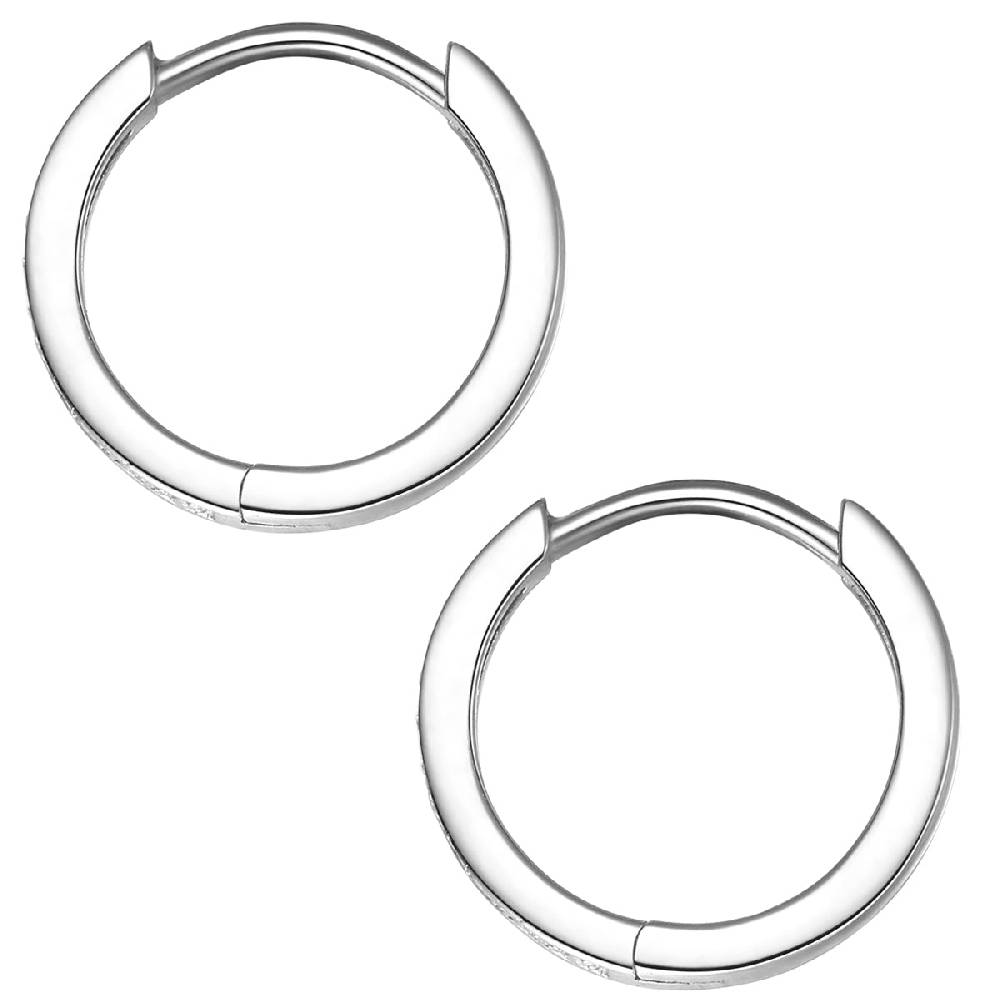 Rafaela Donata Klappcreolen Sterling Silber Zirkonia Weiß