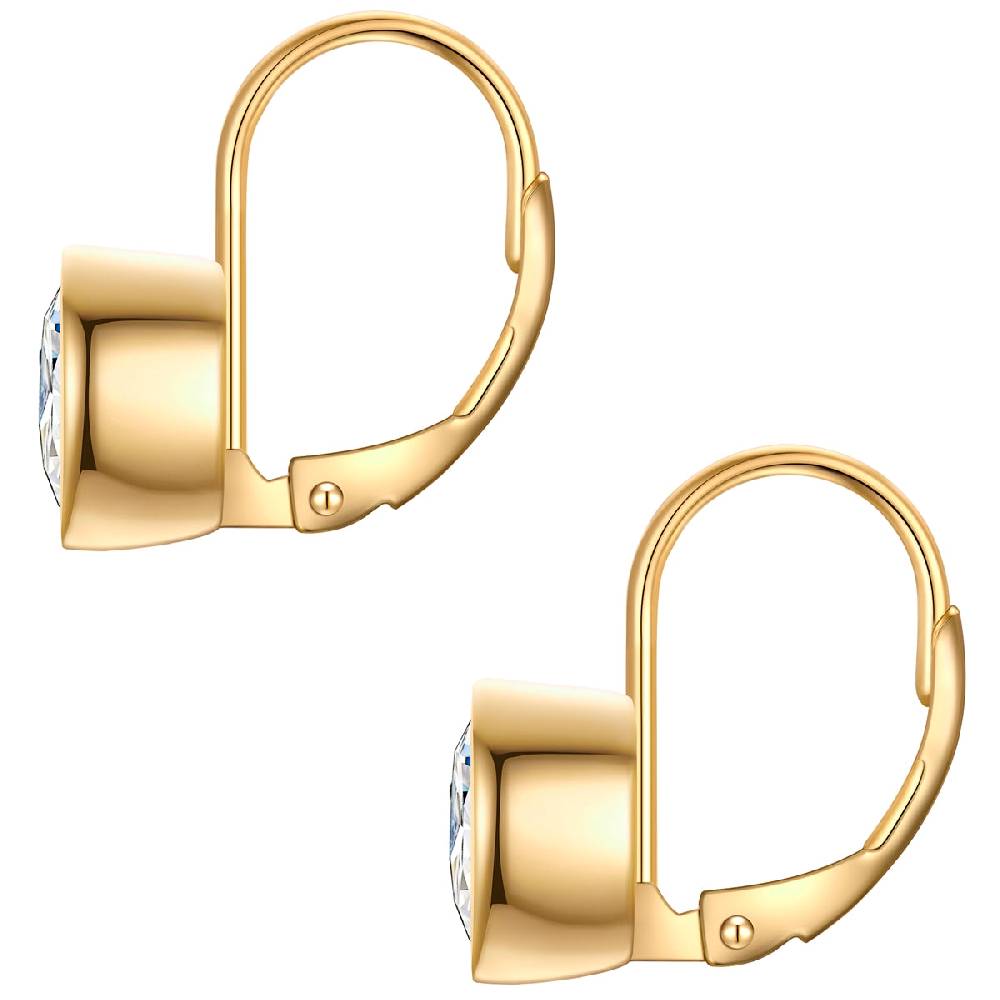 Rafaela Donata Ohrhänger Sterling Silber Gelbgold Zirkonia Weiß