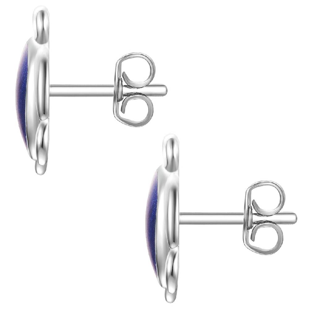 Rafaela Donata Ohrstecker Sterling Silber Emaille Blau