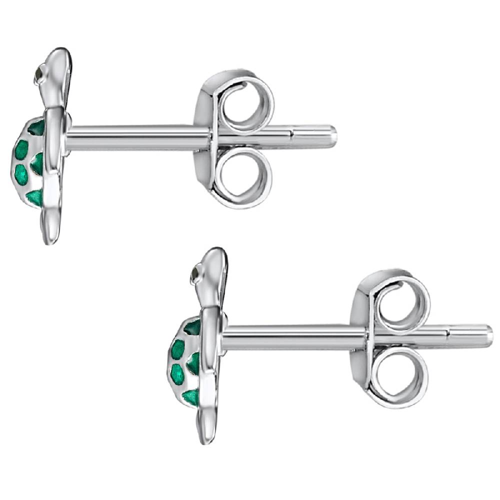 Rafaela Donata Ohrstecker Sterling Silber Emaille Grün