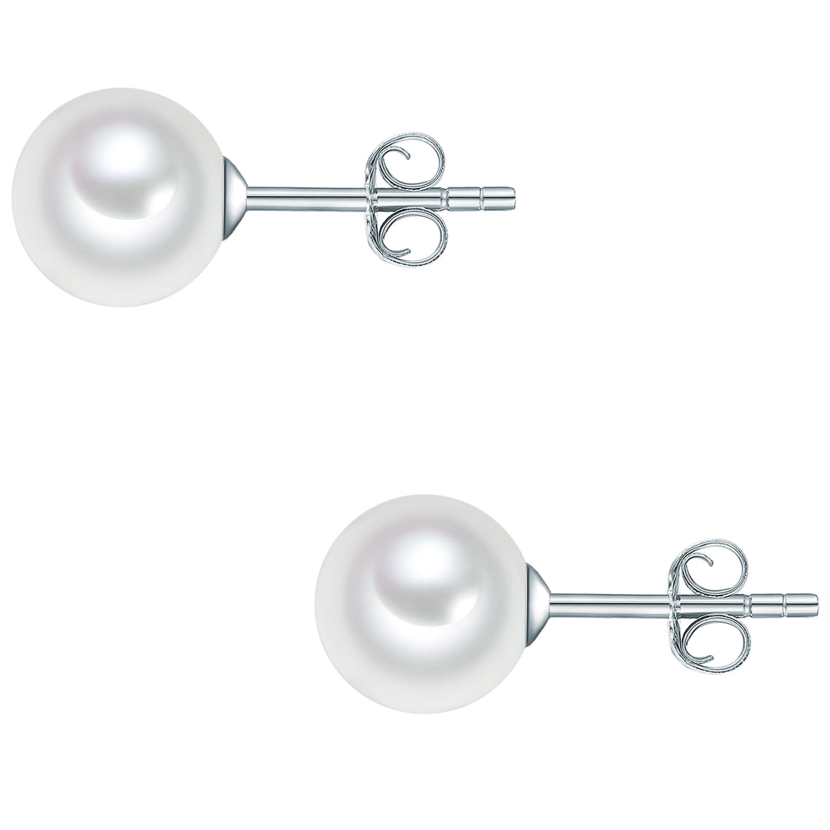 Rafaela Donata Ohrstecker Sterling Silber Muschelkernperle Weiß