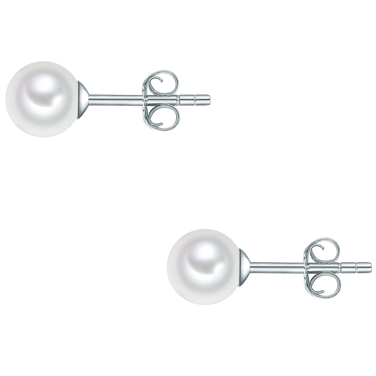 Rafaela Donata Ohrstecker Sterling Silber Muschelkernperle Weiß