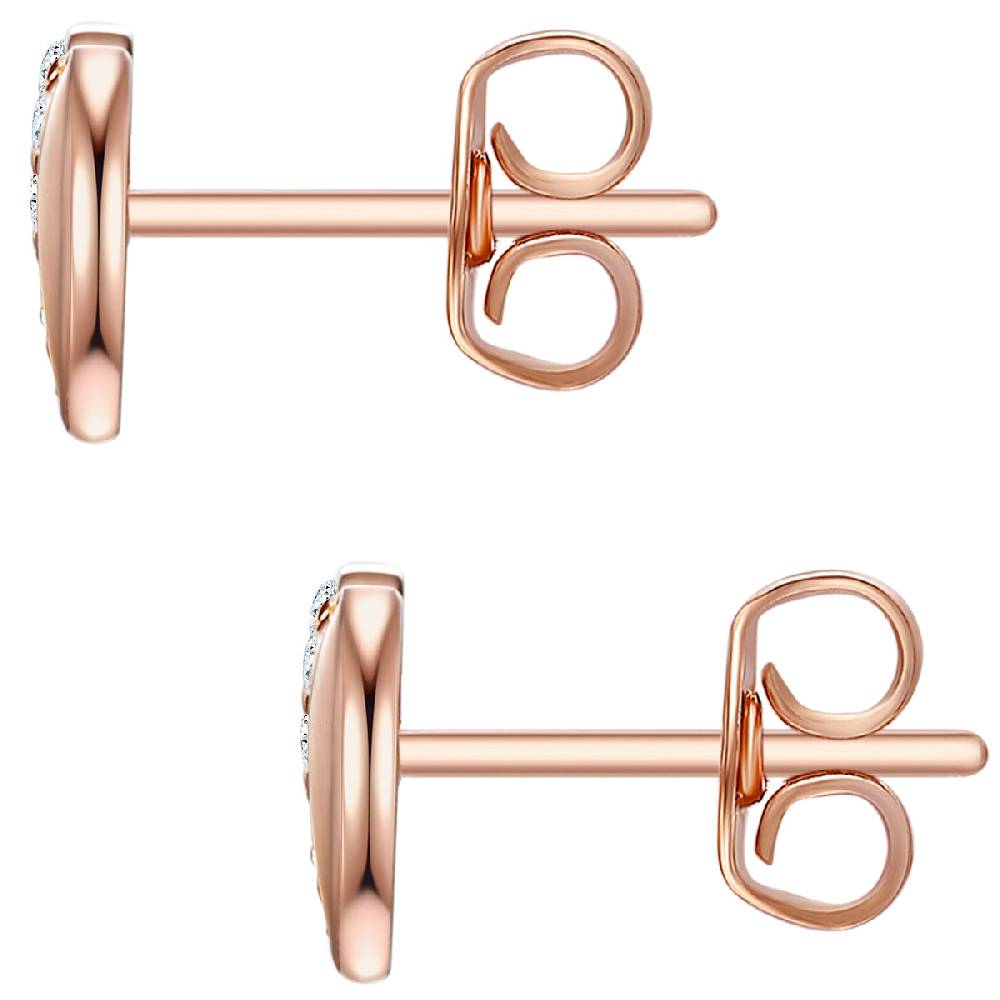 Rafaela Donata Ohrstecker Sterling Silber Roségold Zirkonia Weiß