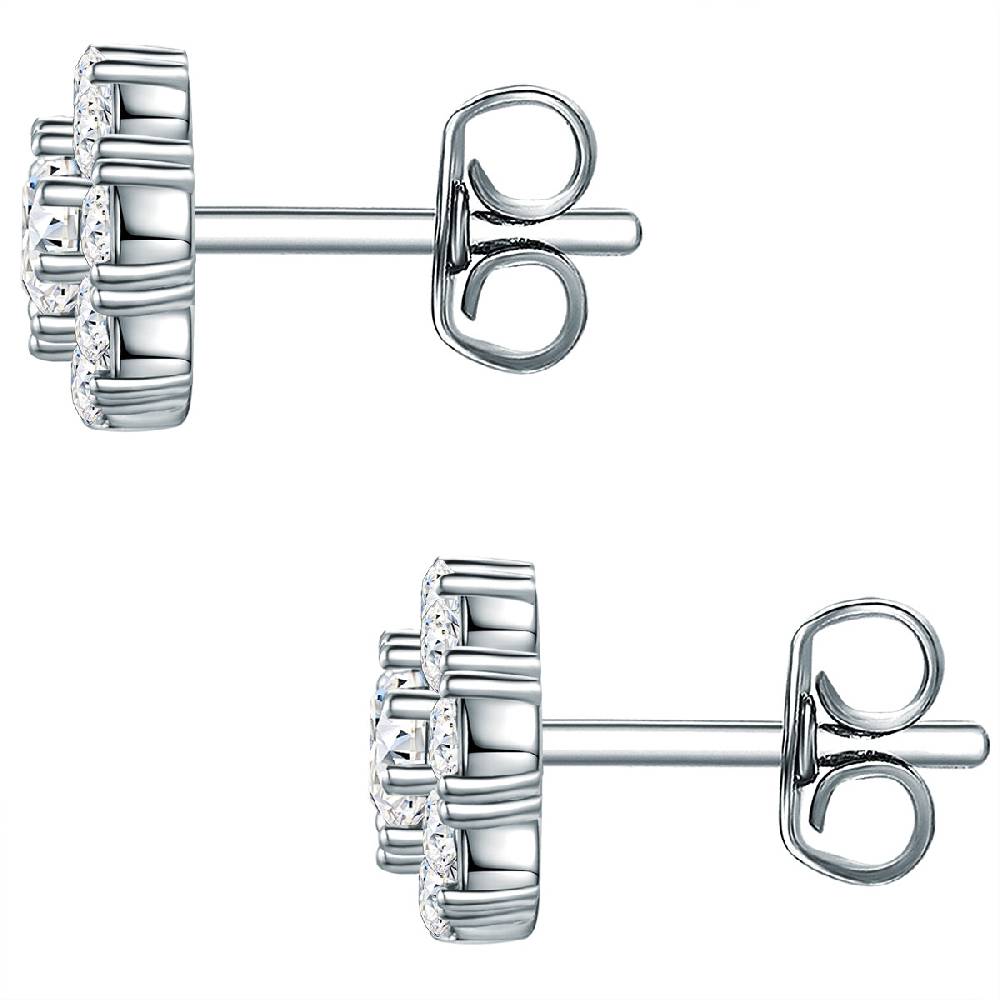 Rafaela Donata Ohrstecker Sterling Silber Verziert Mit Kristallen Von Swarovski® Weiß