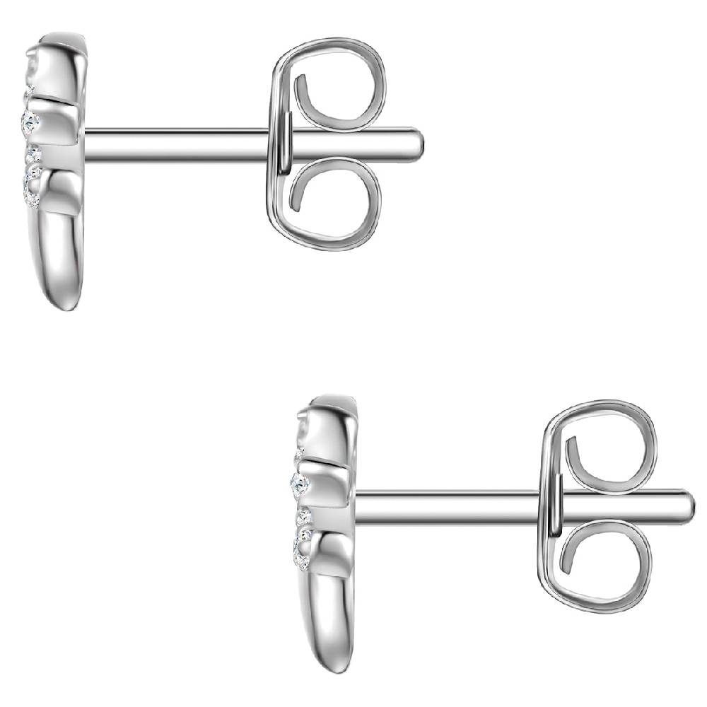 Rafaela Donata Ohrstecker Sterling Silber Zirkonia Weiß