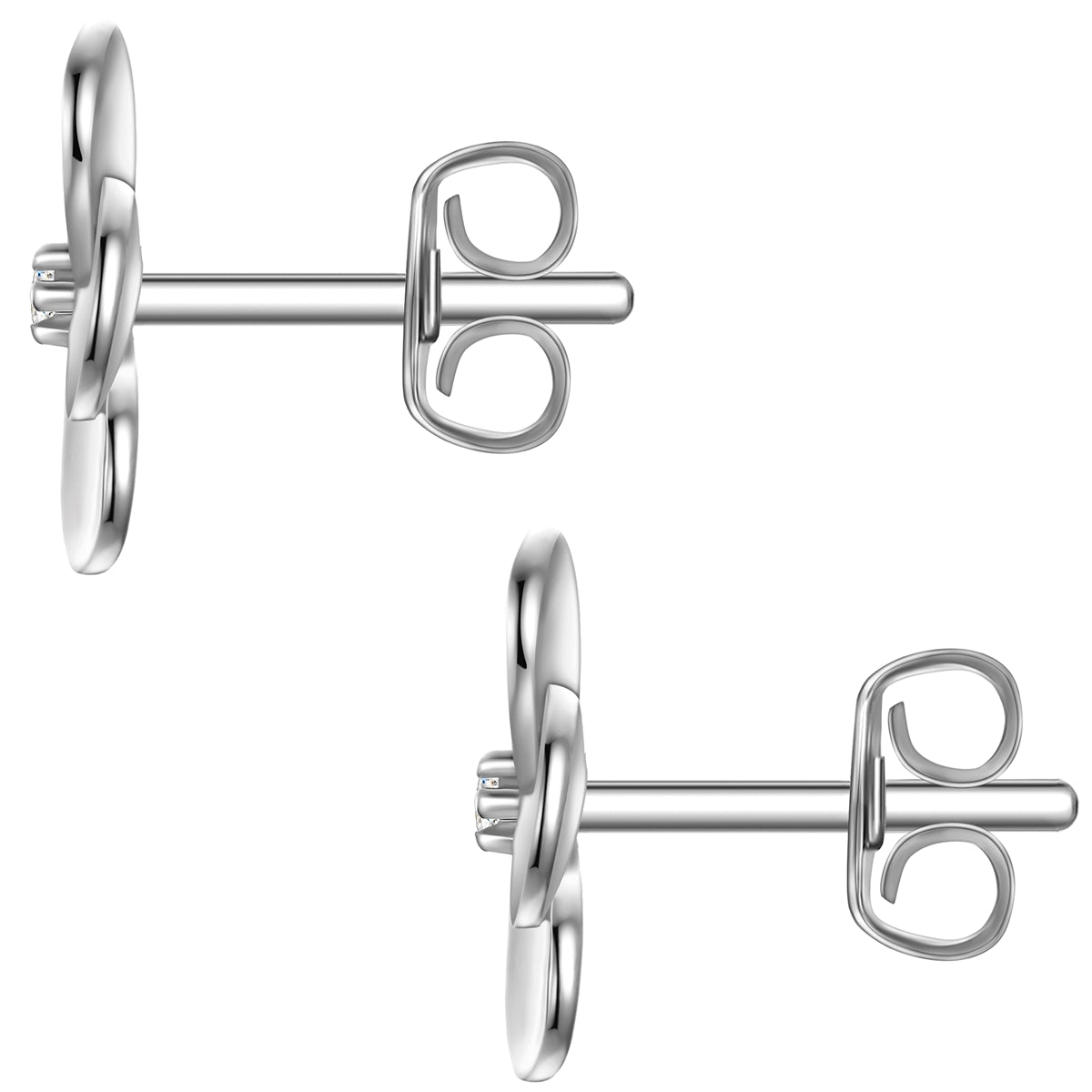 Rafaela Donata Ohrstecker Sterling Silber Zirkonia Weiß