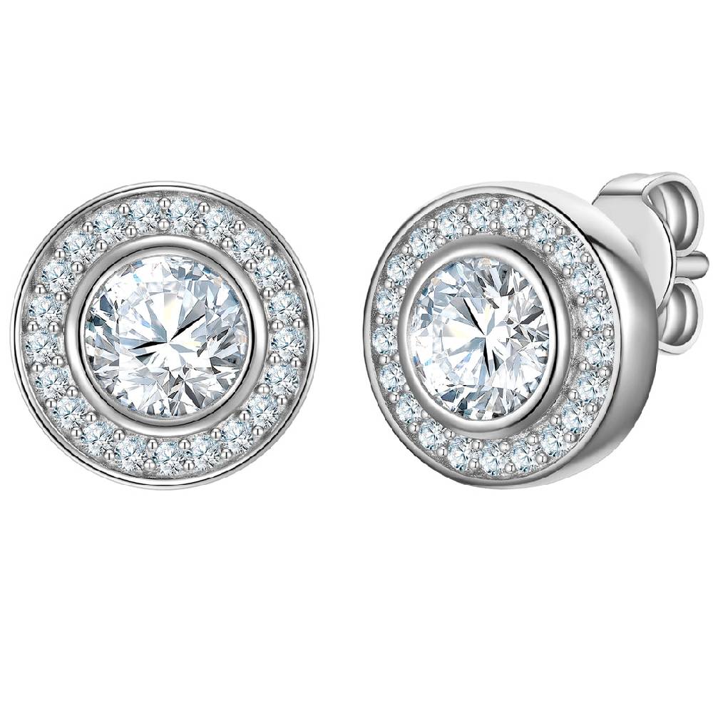 Rafaela Donata Ohrstecker Sterling Silber Zirkonia weiß