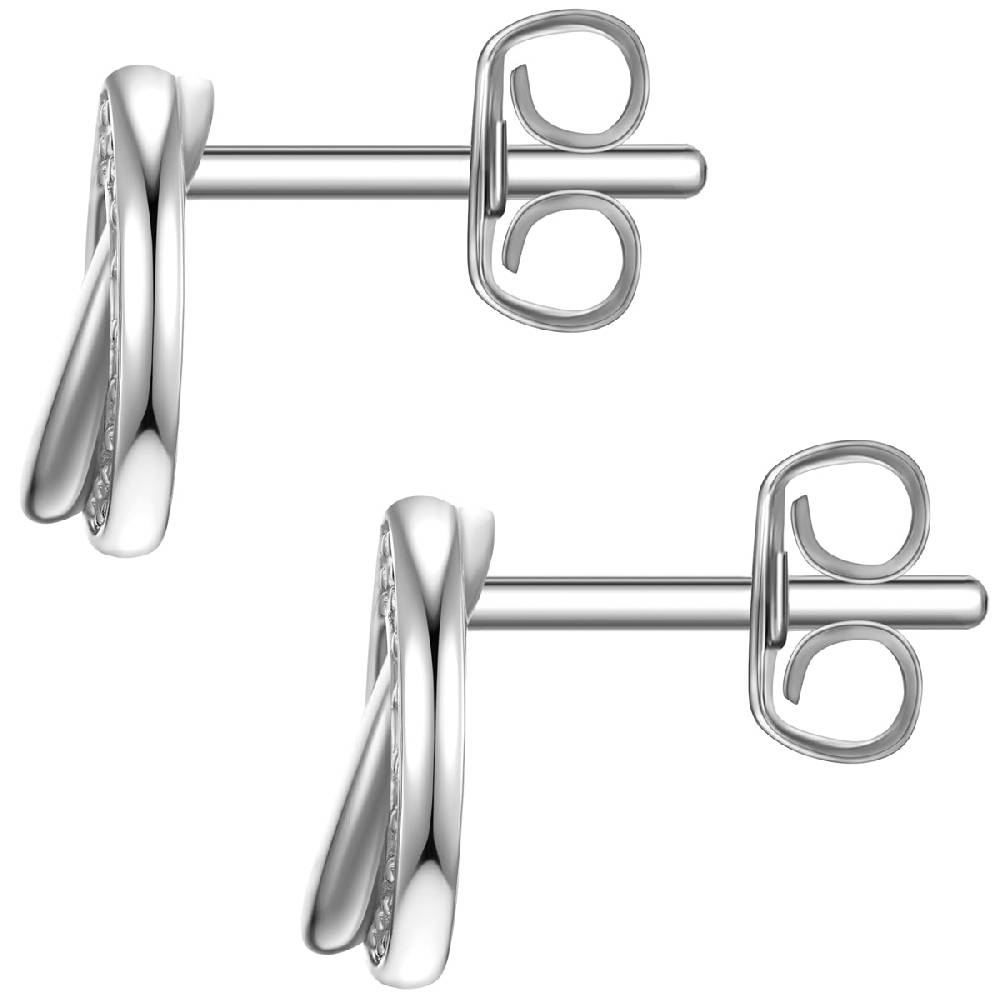 Rafaela Donata Ohrstecker Sterling Silber Zirkonia Weiß