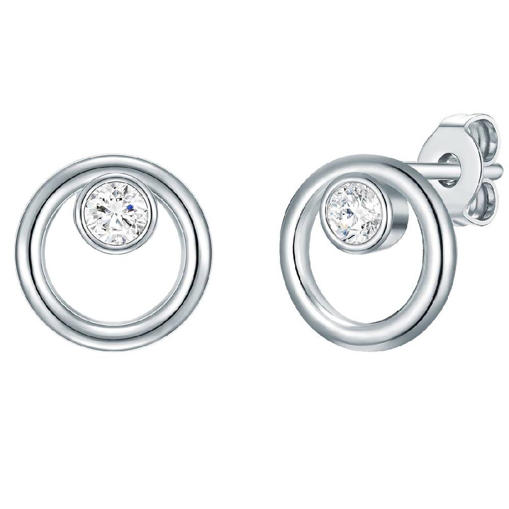 Rafaela Donata Ohrstecker Sterling Silber Zirkonia weiß