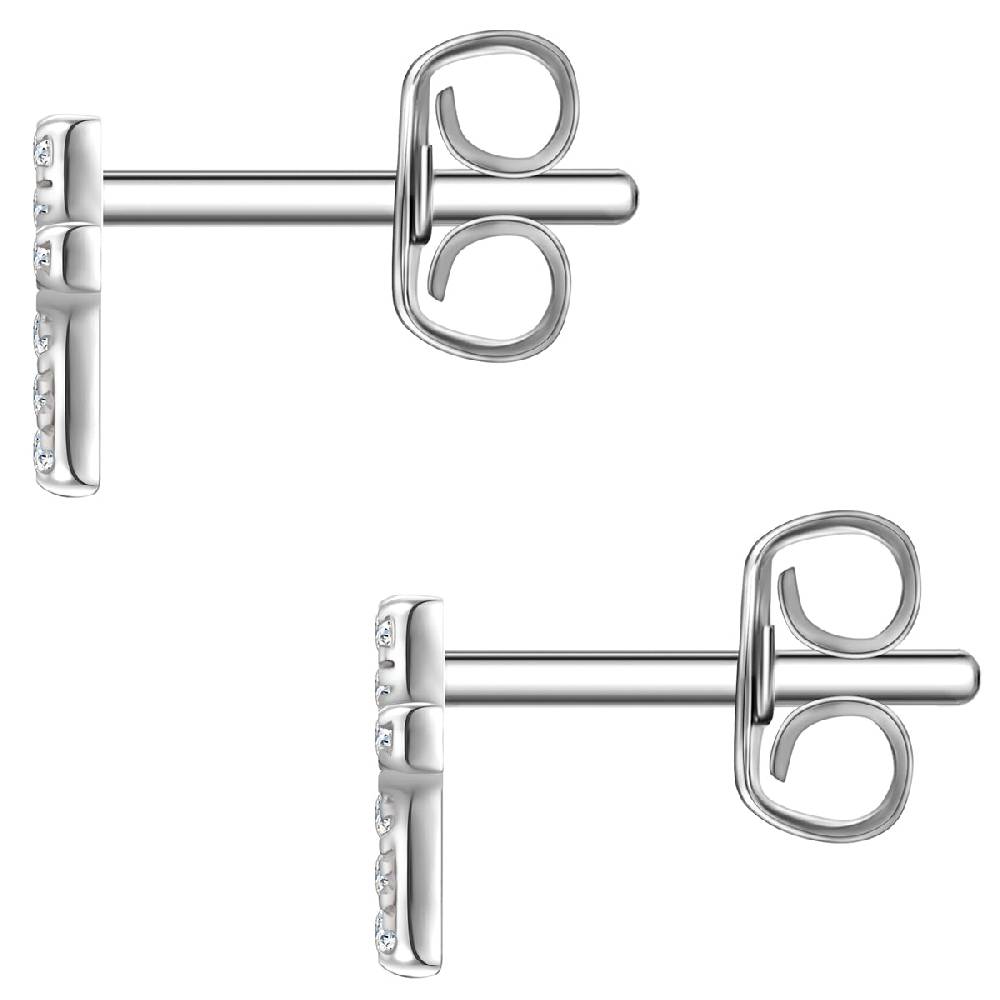 Rafaela Donata Ohrstecker Sterling Silber Zirkonia Weiß