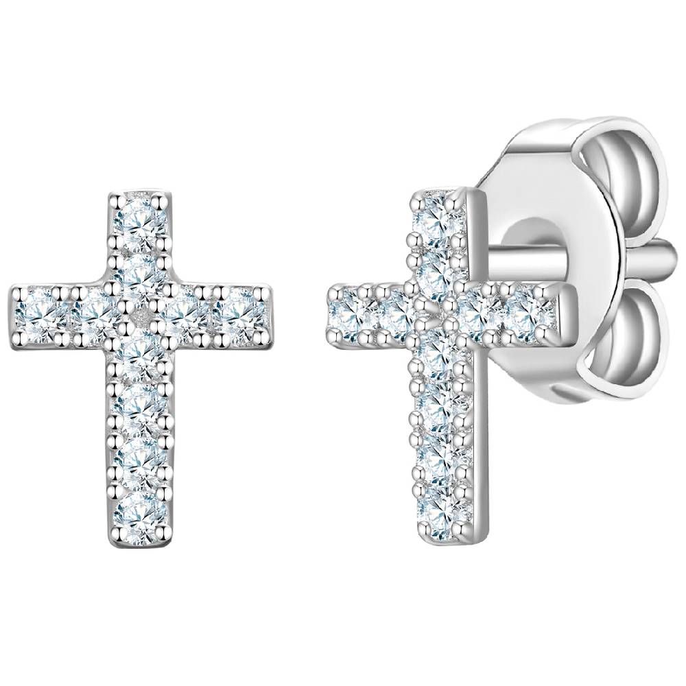 Rafaela Donata Ohrstecker Sterling Silber Zirkonia weiß