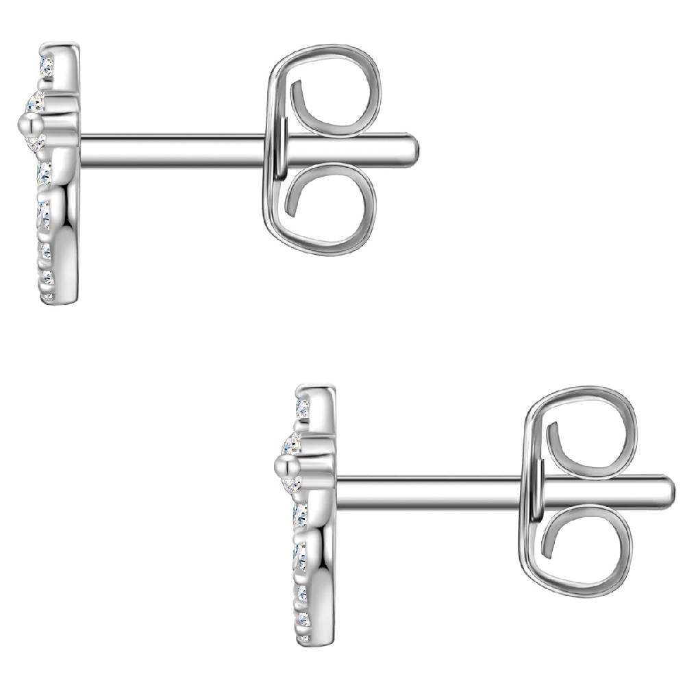 Rafaela Donata Ohrstecker Sterling Silber Zirkonia Weiß