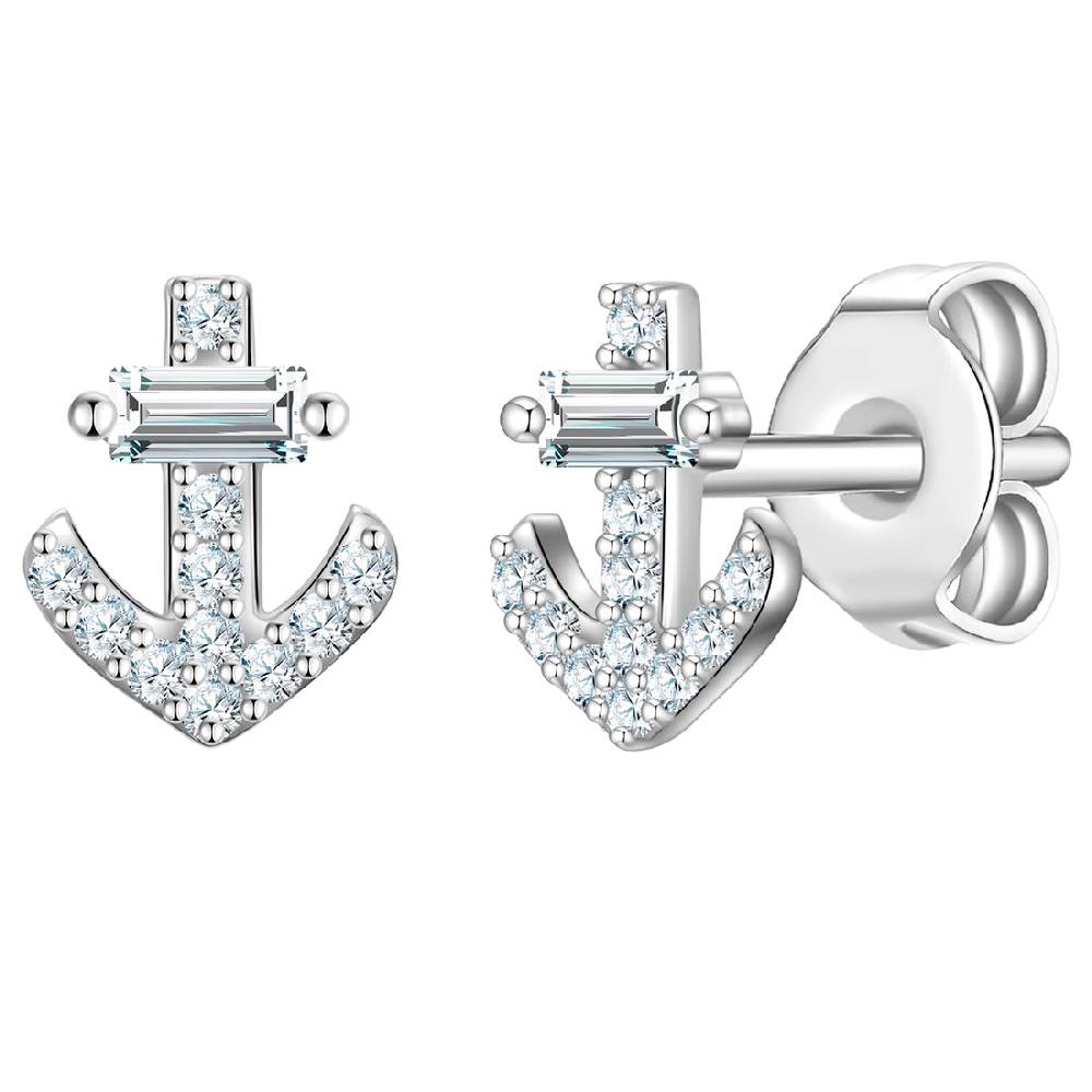 Rafaela Donata Ohrstecker Sterling Silber Zirkonia weiß